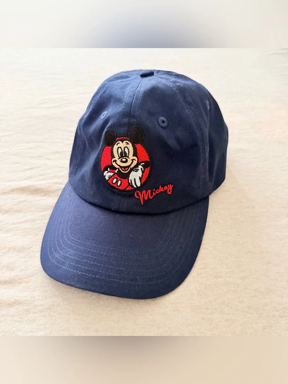 Disney parks navy blue Mickey Mouse baseball cap